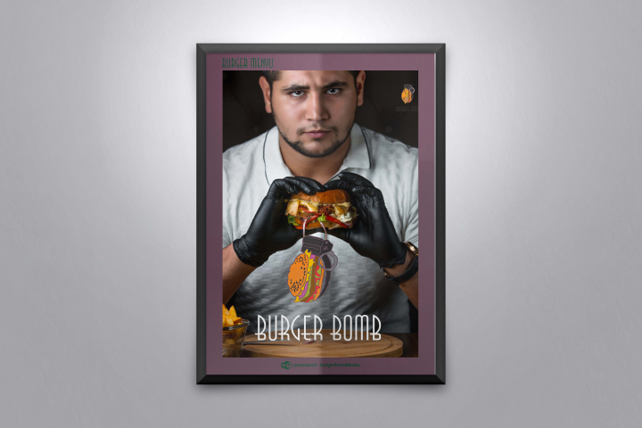 Design Boom burger Poster