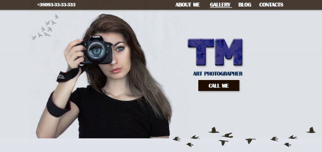 Сайт фотографа