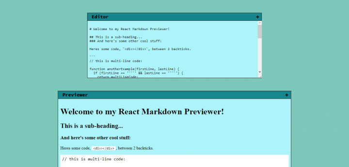 Markdown Previewer
