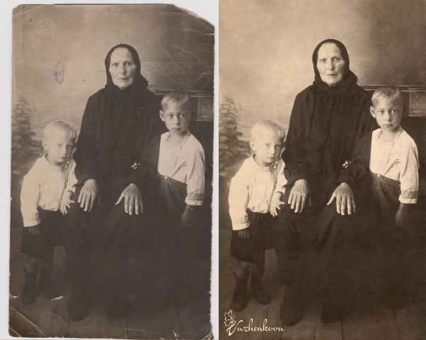 Реставрация старой фотографии