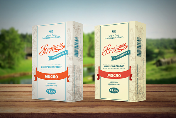 Упаковка для сливочного масла