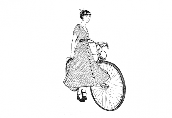 Девушка и велосипед