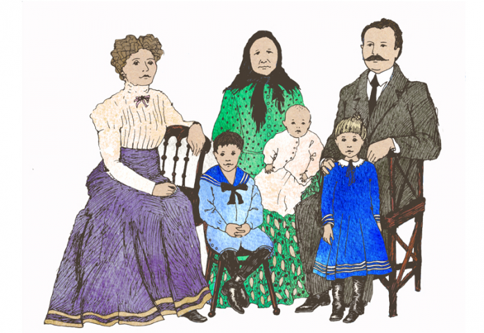 Семейное фото 1900-х