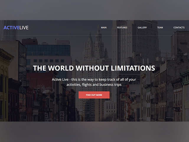 ActiveLIVE - Лендинг для продажи мобильного приложения