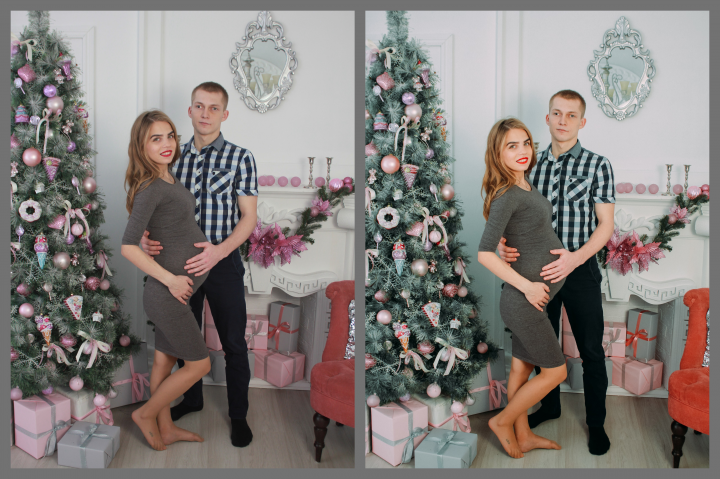 Ретушь цветокоррекция.  Студия.