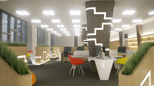 Концептуальный Читальный зал в ГПНТБ