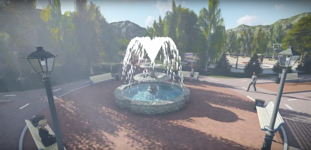 3D Анимация "Парк в Черепаново"