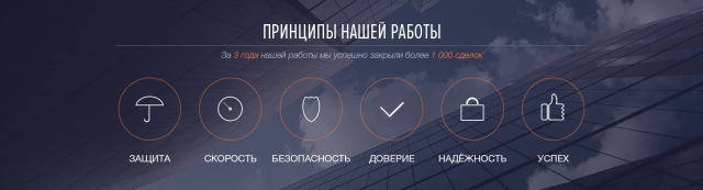 Иконки Landing page недвижимость
