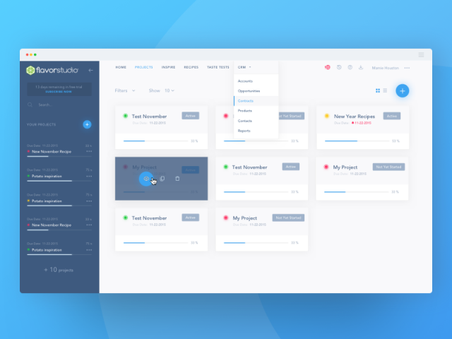 FlavorDashboard Design