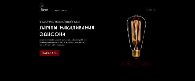 Лампочки накаливания Edison