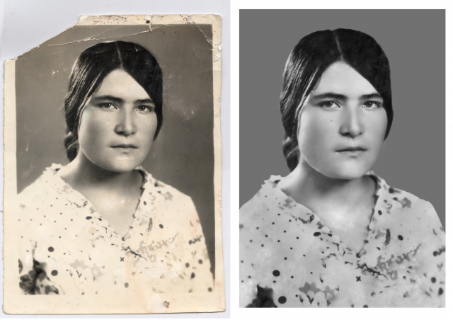 Реставрация старых фото.