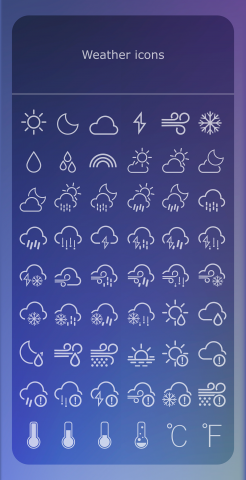 Набор иконок для андроид-приложения