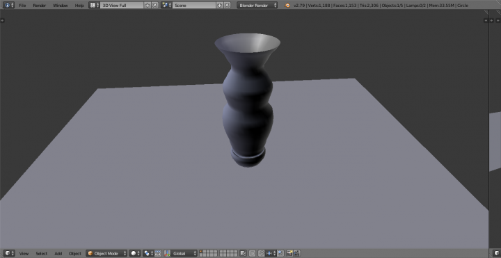 ваза в Blender