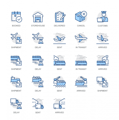 Delivery icons