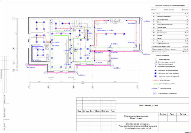 схема освещения