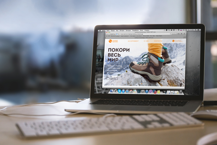 Landing Page (Winter Shoes)