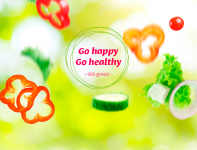 landing page. Go Happy! Go healty!
