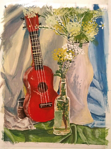 Натюрморт с укулеле.