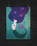 illustrations for the book The Little Mermaid