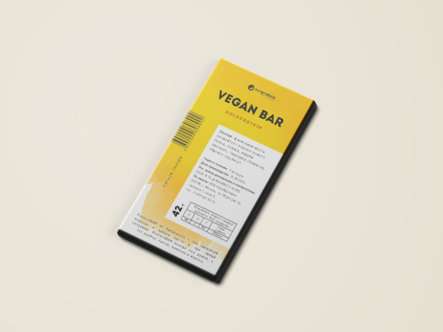Упаковка протеинового батончика VEGANBAR