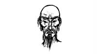 Old man head turn (rough animation test)
