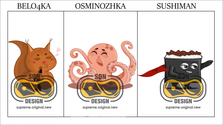 Разработка персонажей(стикеры)