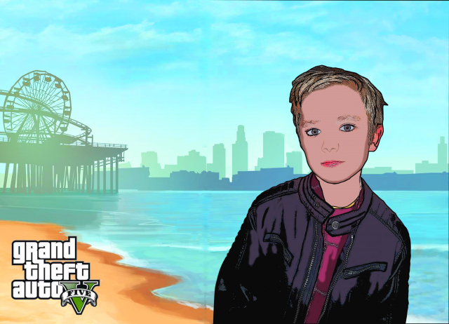 Мультяшное фото в стиле ГТА