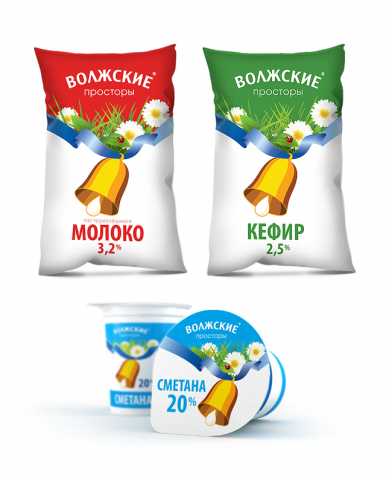Концепт эконом-класса, молока "Волжские просторы"