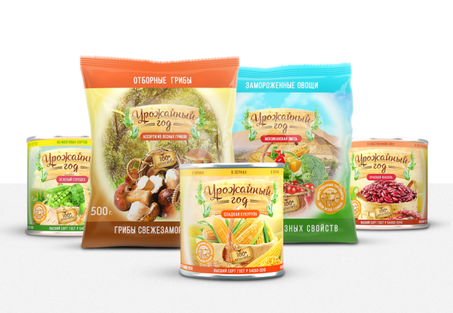 Упаковка для консервированных продуктов "Урожайный год"