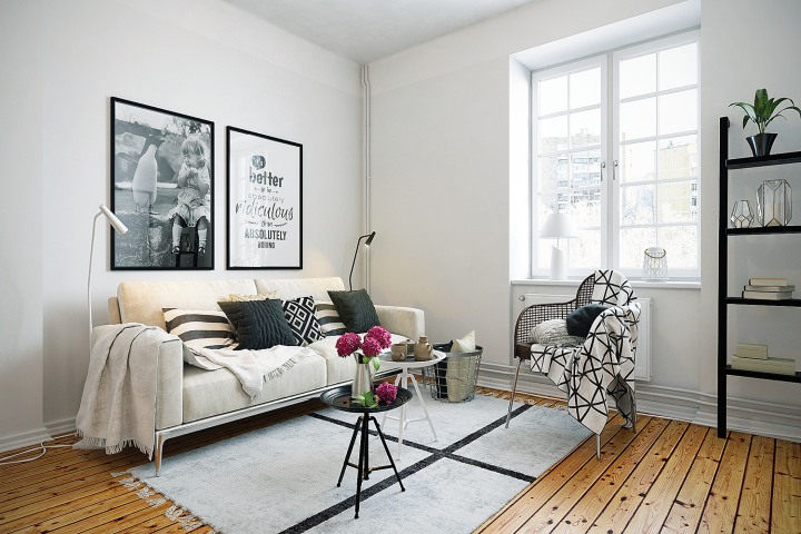 Визуализация интерьера 3ds Max + Vray