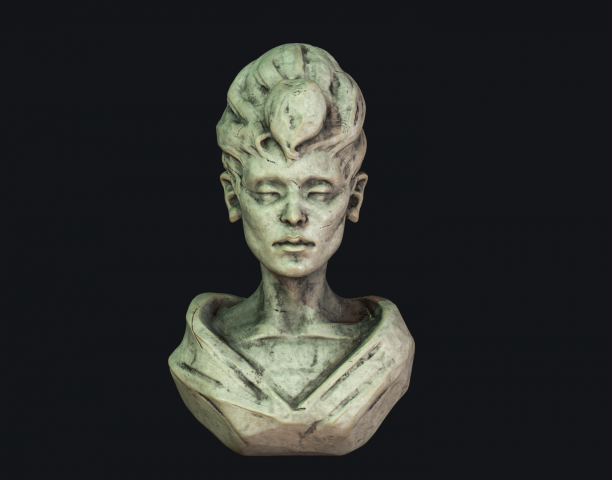 Asian woman bust
