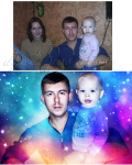 ретушь, замена фона, цветокоррекция