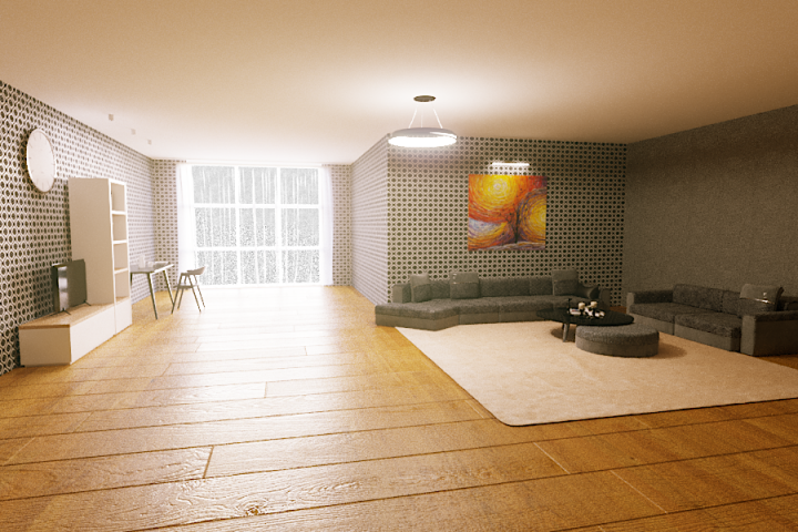 3DS MAX. Corona renderer. Интерьер комнаты