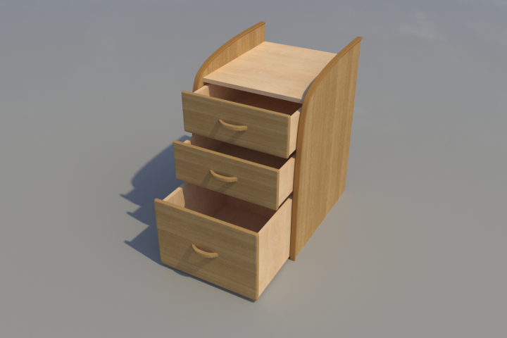 3DS MAX. Art renderer. Тумбочка