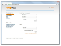 Upload SnapHost Service