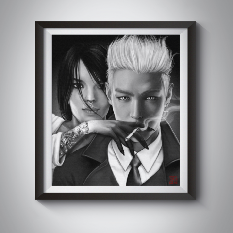 цифровой портрет(постер)