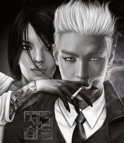 "Автопортрет" цифровой портрет (иллюстрация)