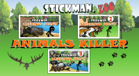 Stickman. Dangerous beasts menu