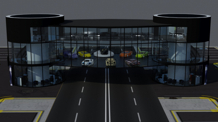 Дизайн-проект автосалона