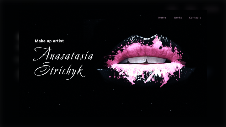 Landing page для студийного визажиста