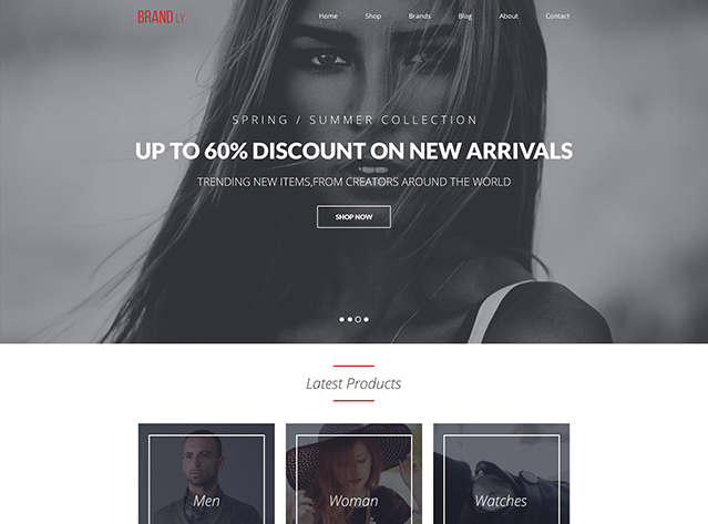 Адаптивный сайт для модного бутика мужской и женской одежды