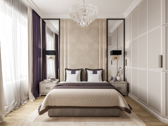 Визуализации спальни для квартиры на Тимирязевской