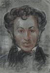 рисунок уголь, сангина