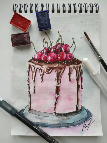 Акварельный скетчинг