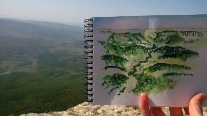 Акварельный скетчинг