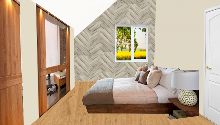 Концепт-борд (коллаж) спальни