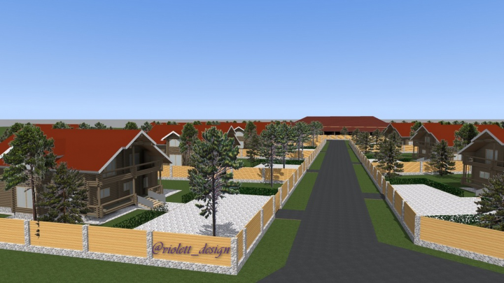 генплан коттеджного посёлка