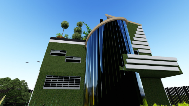 "Обратная сторона" жилого дома