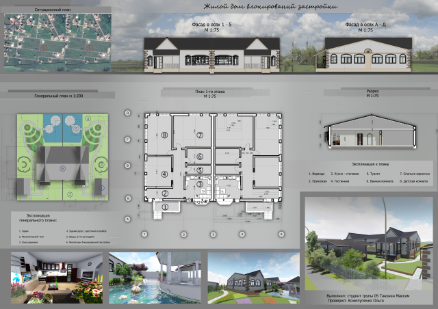 Проект блокированного дома