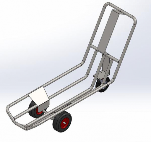 Тележка для падших животных. SolidWorks